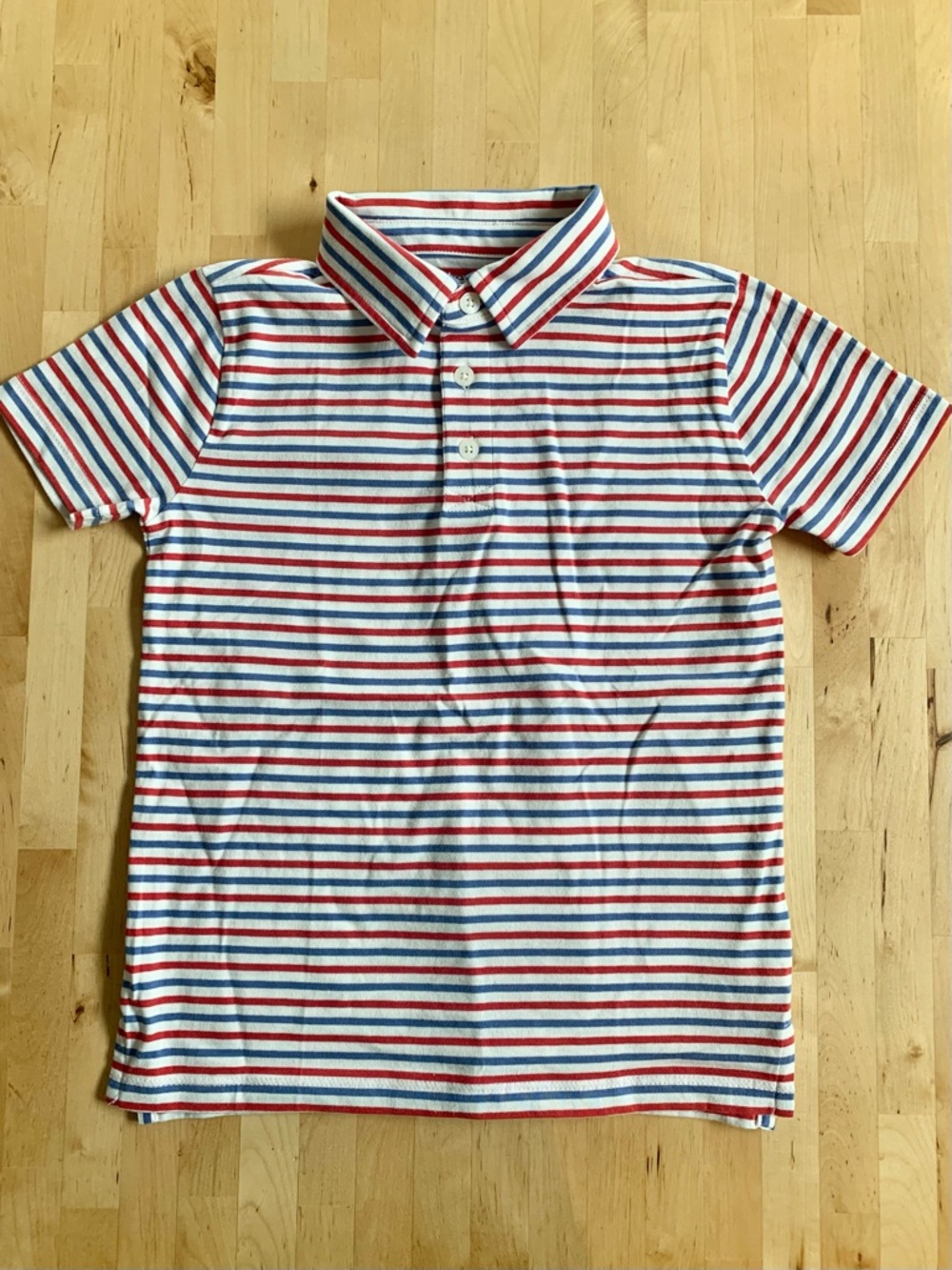 J Crew - Crew Cuts - 6-7 size - Polo - Red, White, Blue - NWT